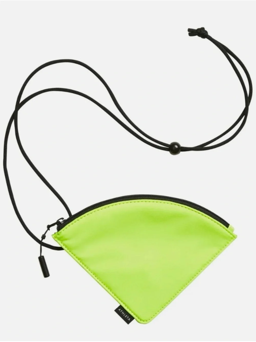 Athleta Neon Lime Triangle Face mask pouch , like new